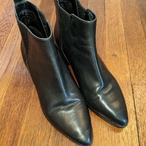 Cole Haan Marinne black leather booties